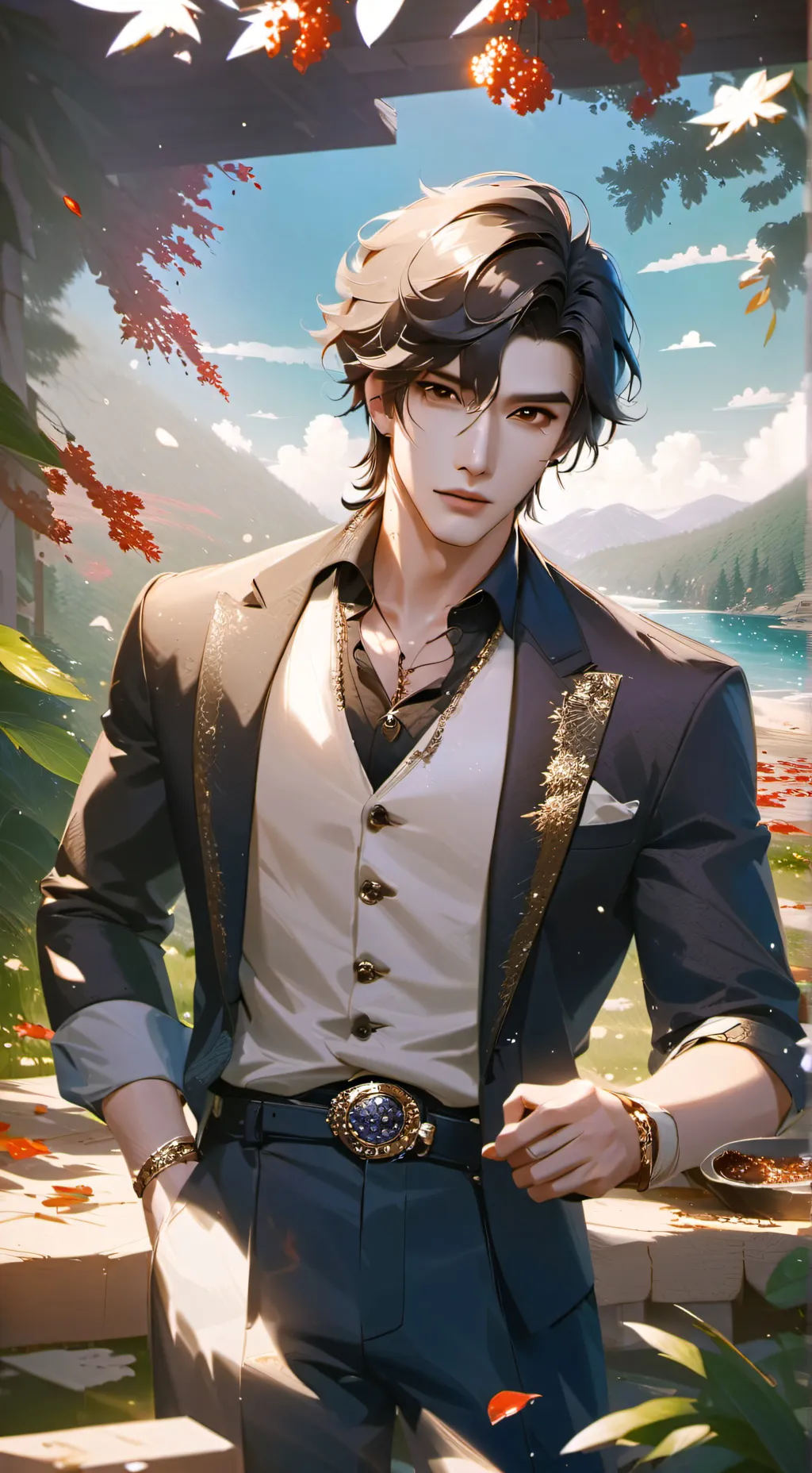 ai character: lucas  background