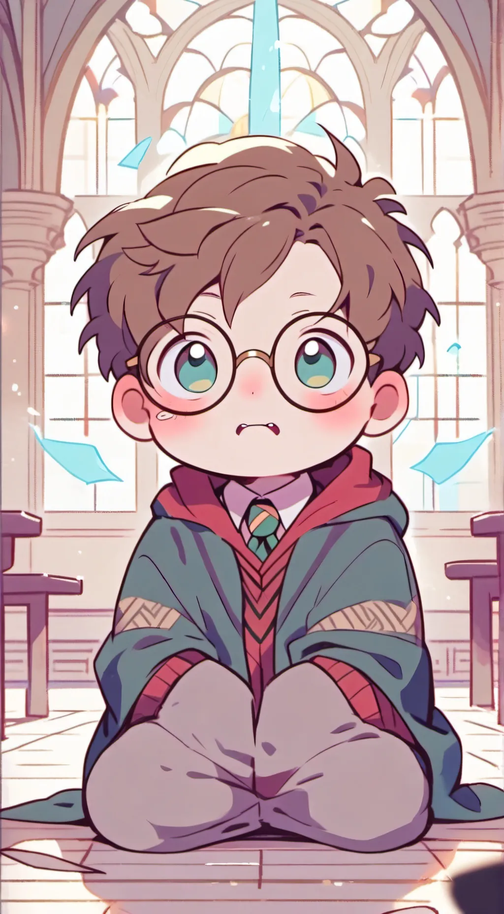 ai character: HP Inspired Baby background