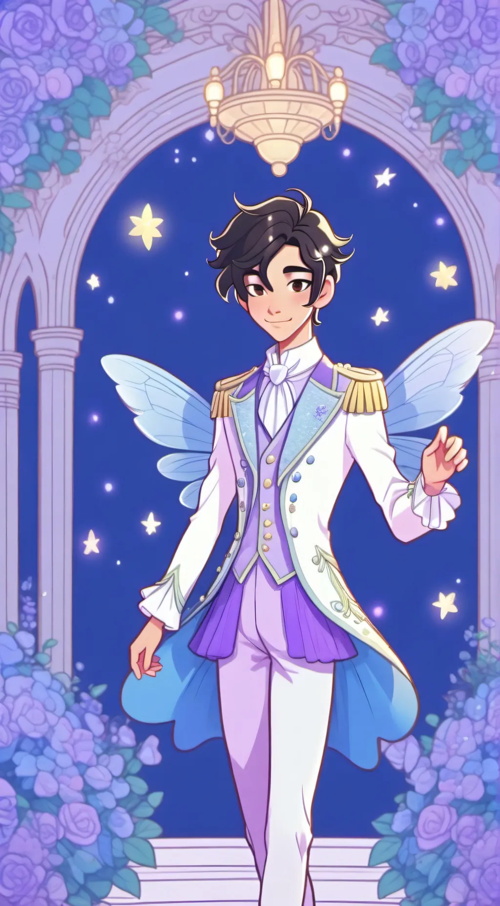 ai character: Ken sato  background