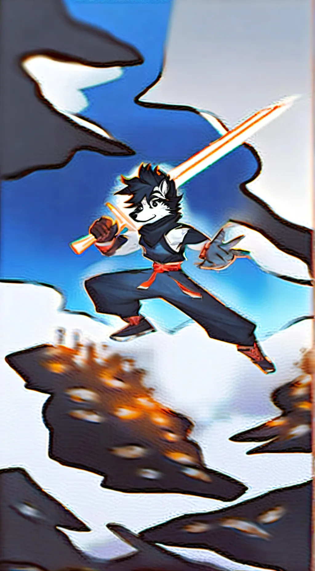 ai character: gerras do furry background