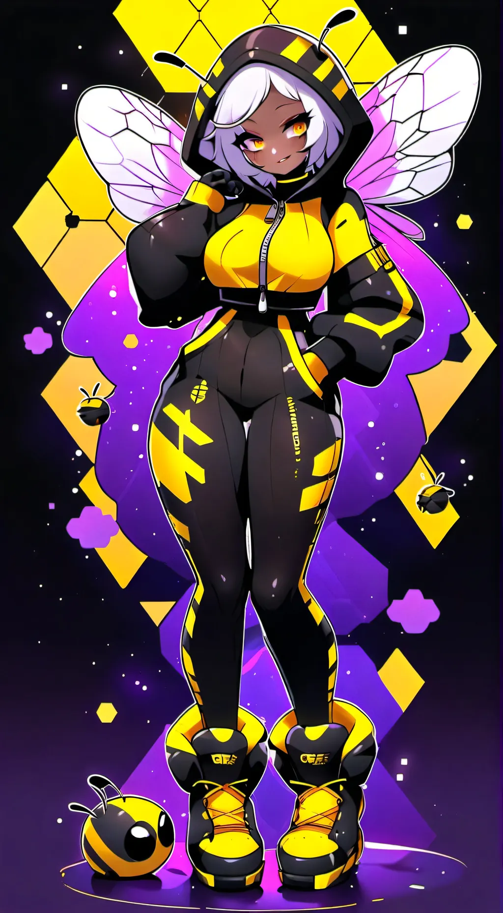 ai character: Queen Bumble  background