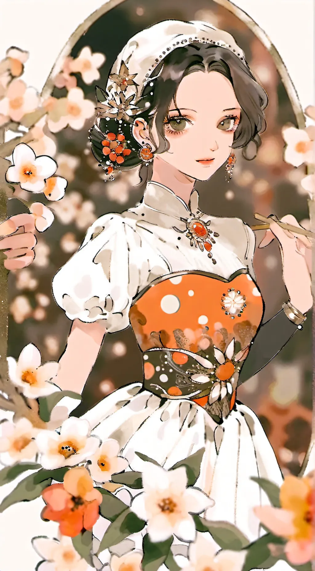 ai character: skz makeuo artist  background