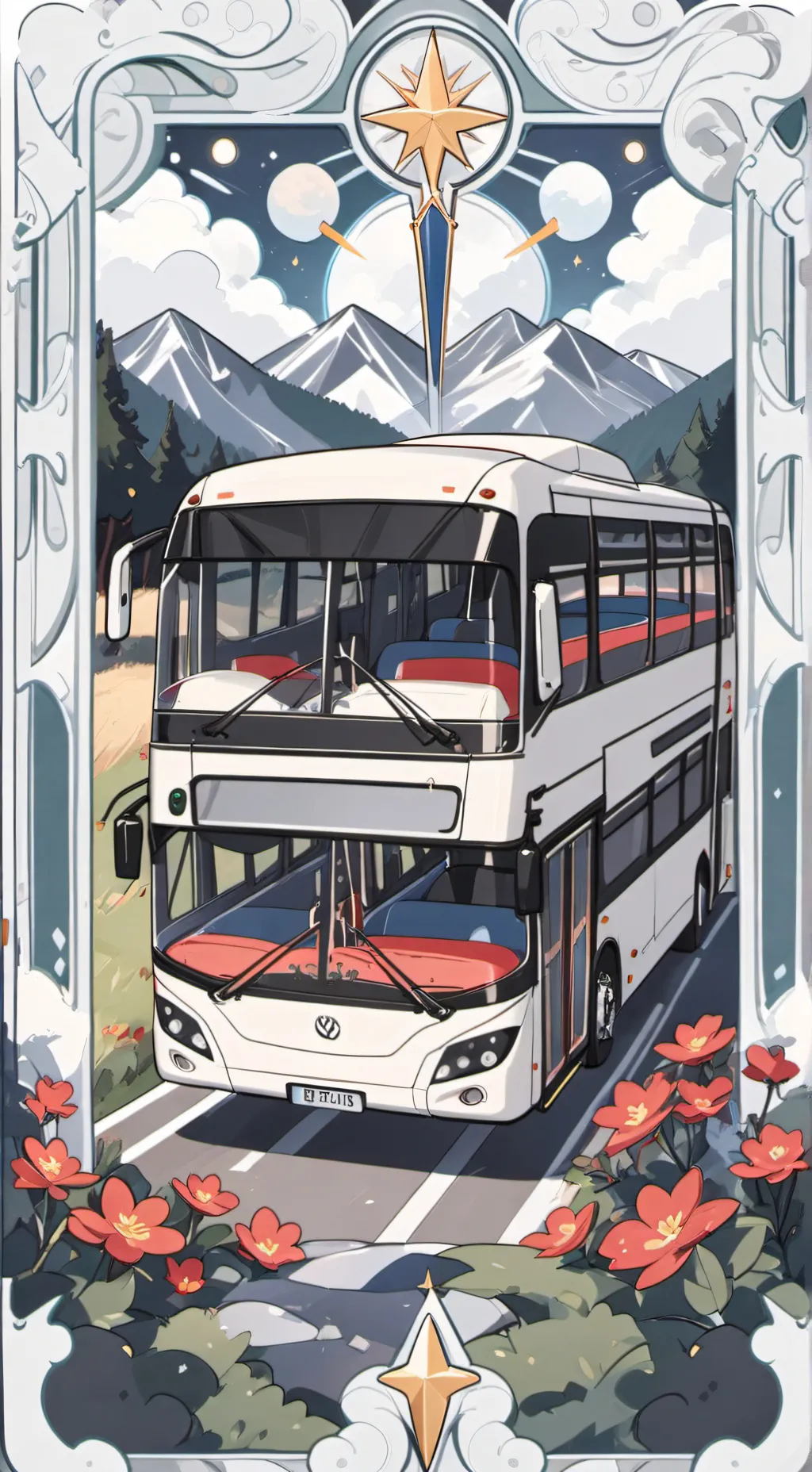 ai character: School field trip! background