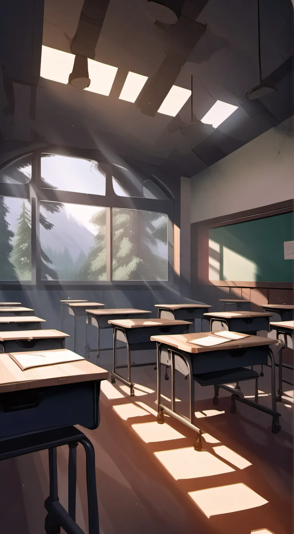 ai character: MHA End of day background