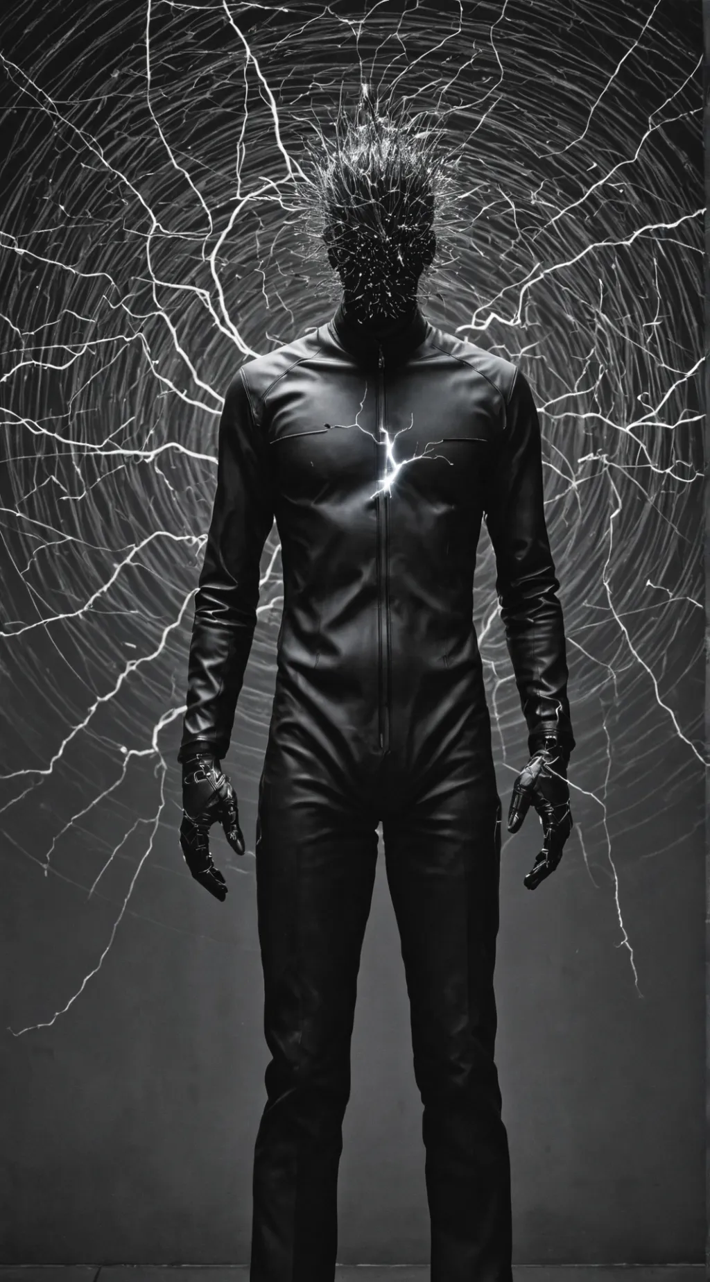 ai character: The Static Man background