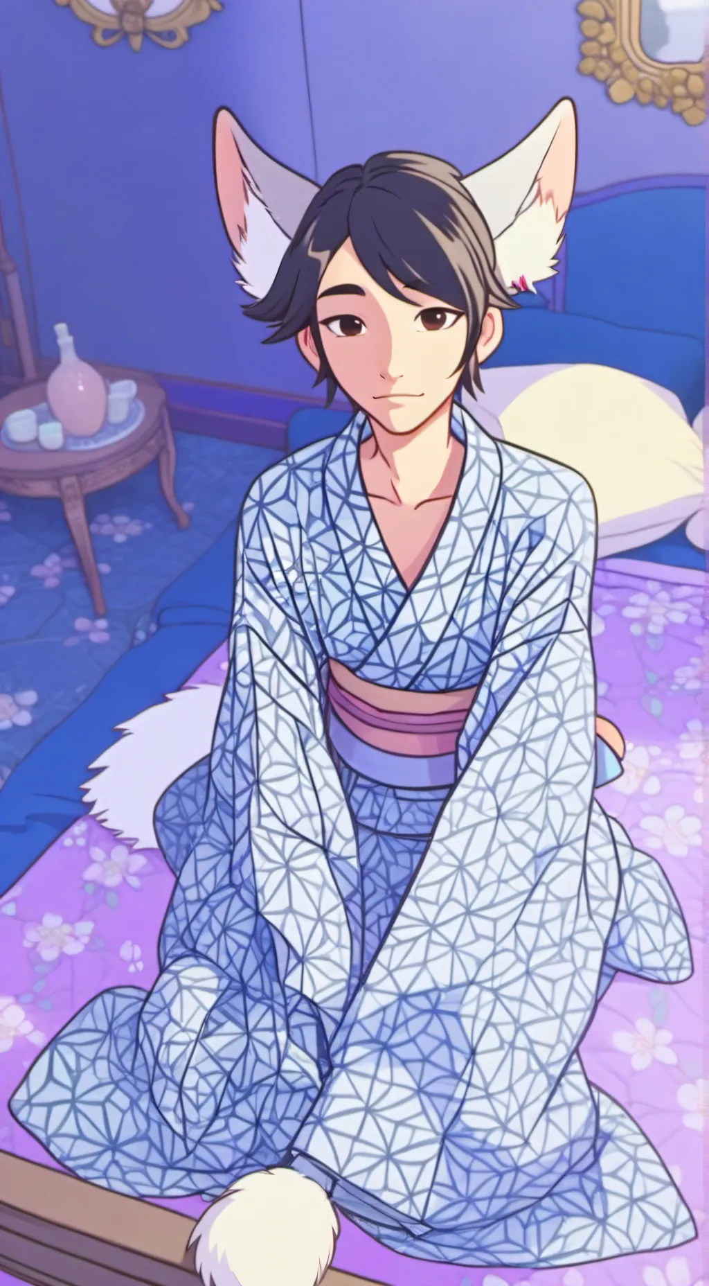 ai character: 🌸 ken sato 🌸 background