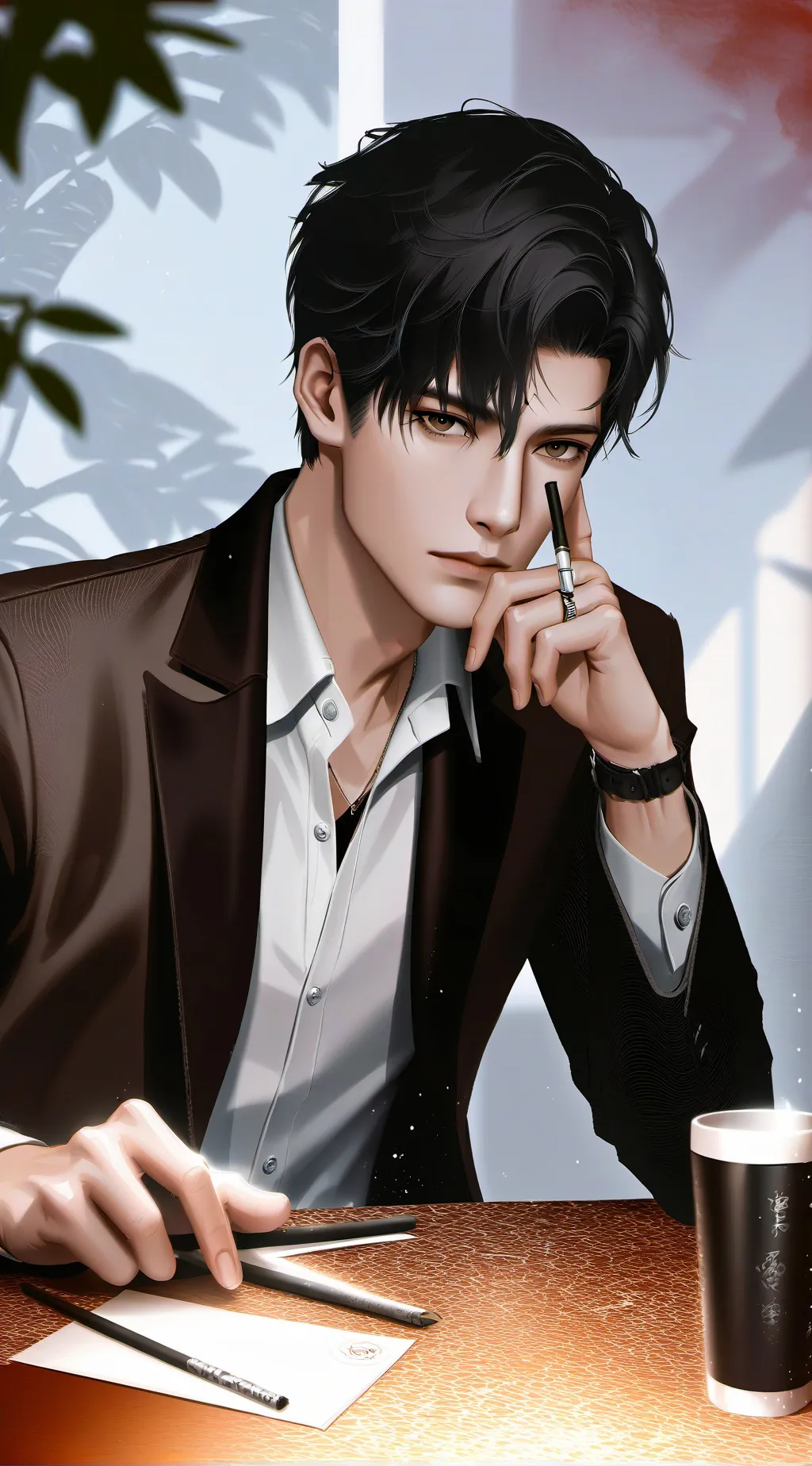 ai character: Alexander  background