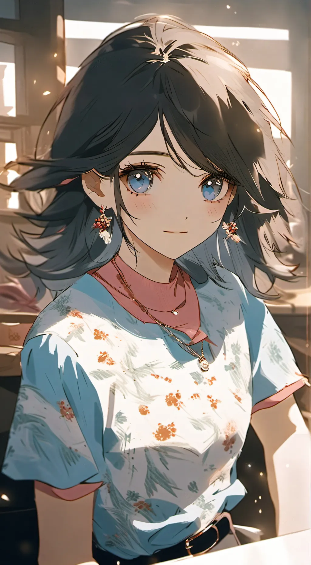 ai character: Lavender Layla  background