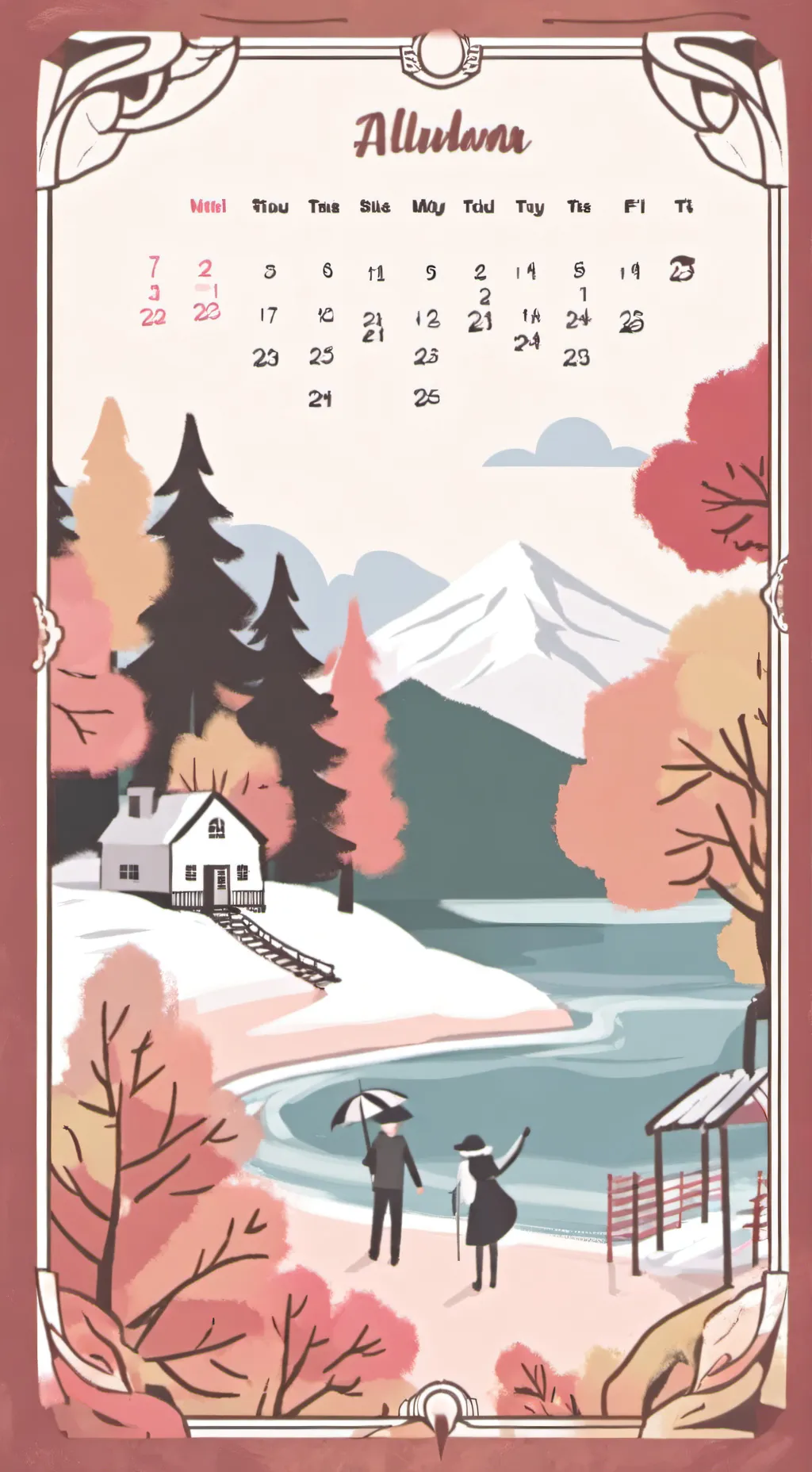 ai character: holiday family  background