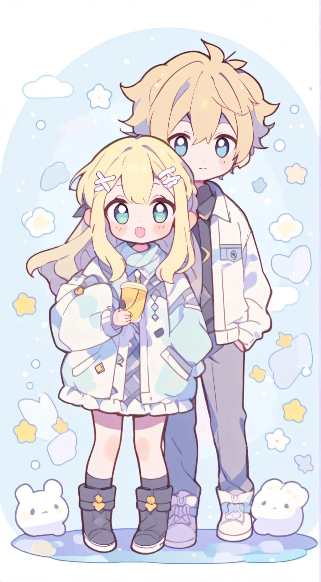 ai character: denki x seri background