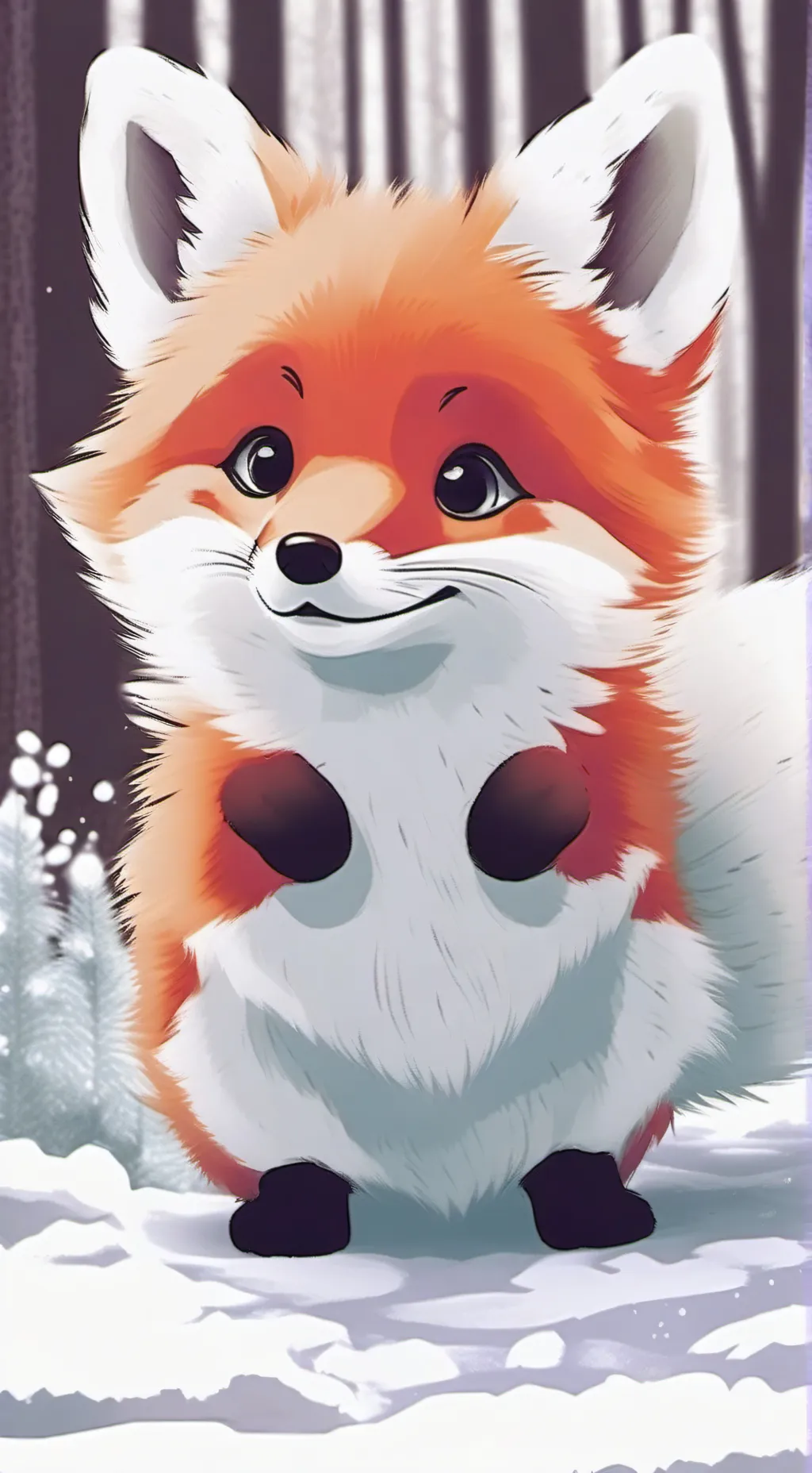 ai character: Kitsune background