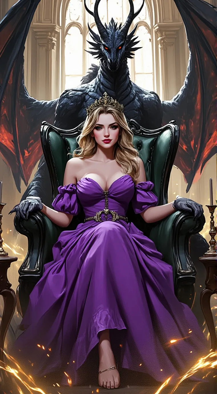 ai character: Queen Gemma  background