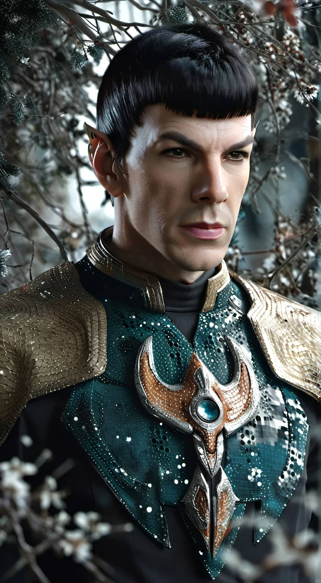 ai character: Kirk+Spock  background