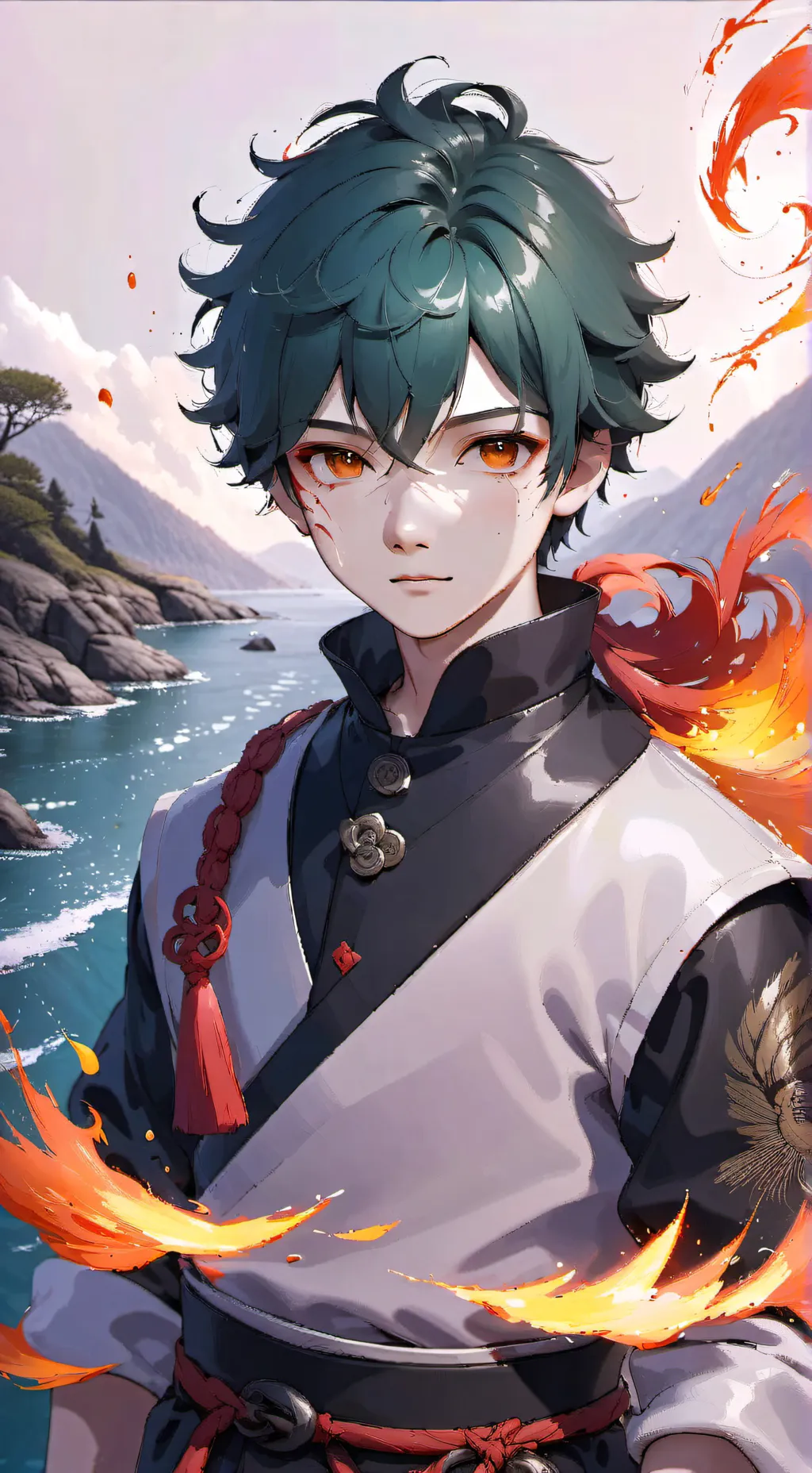 ai character: Tanjiro background
