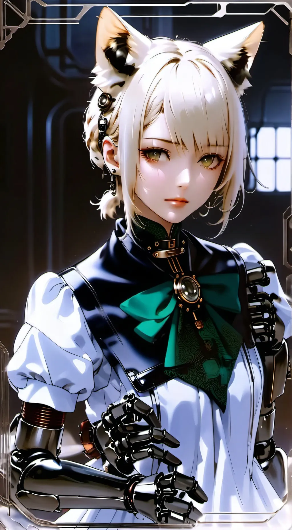 ai character: Snow background