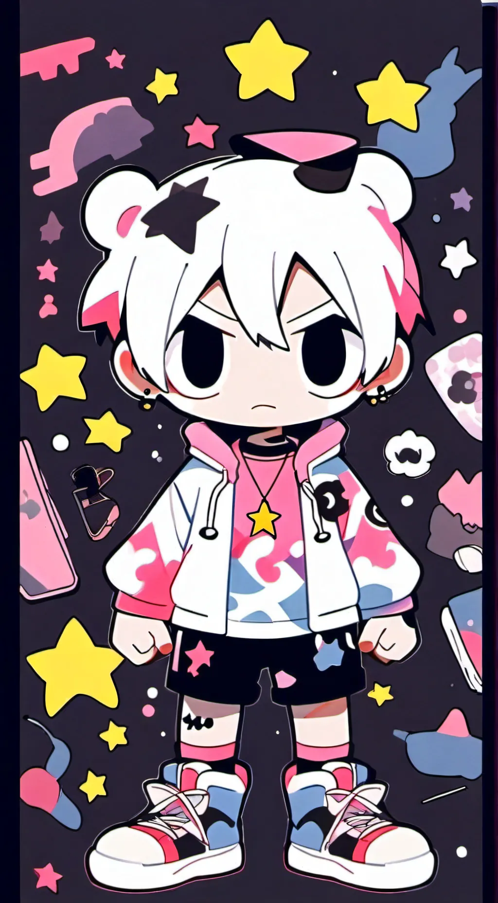 ai character: Moonie night background