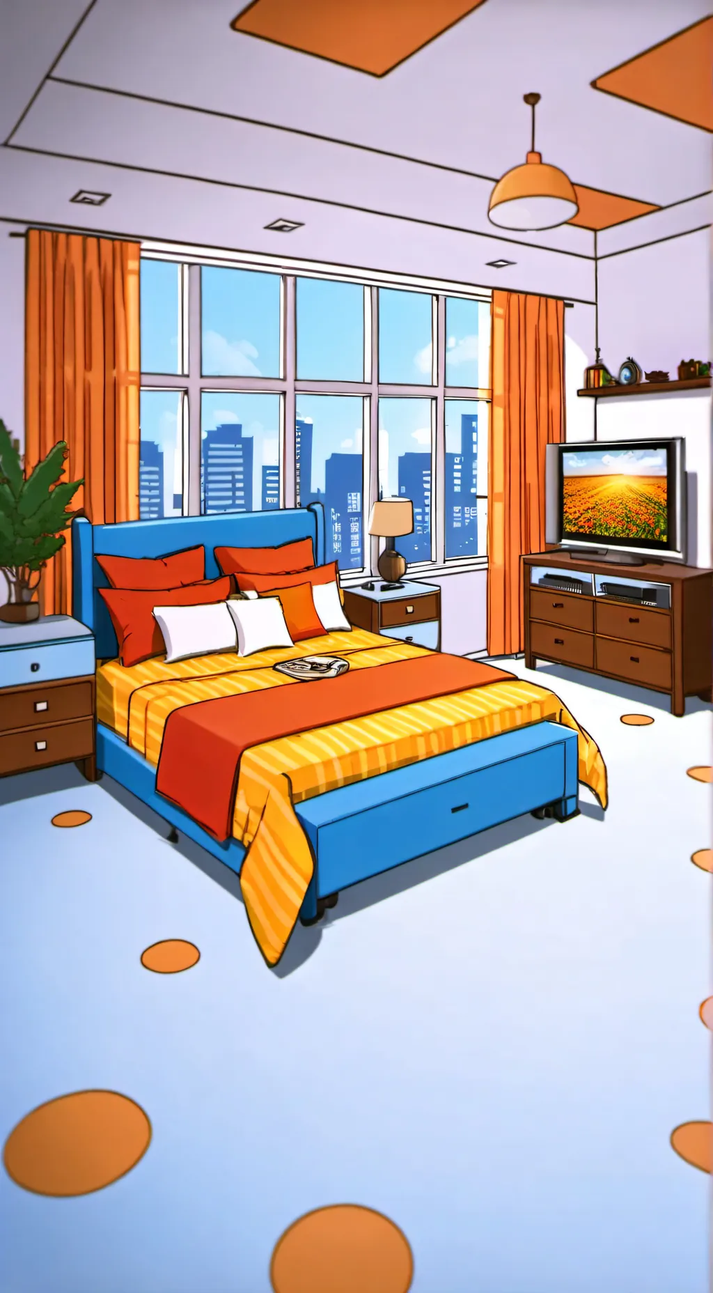 ai character: sleep over  background