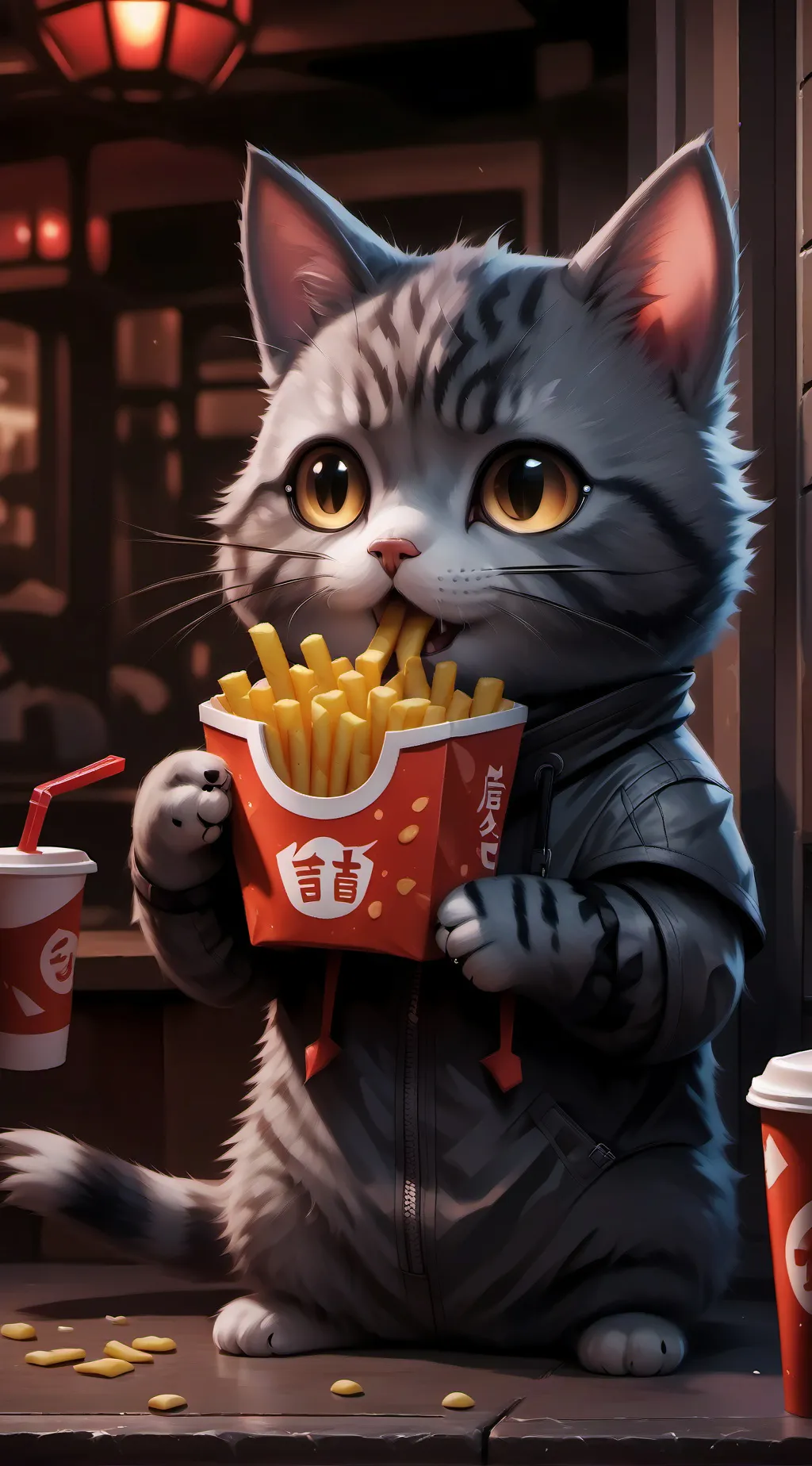 ai character: catty background