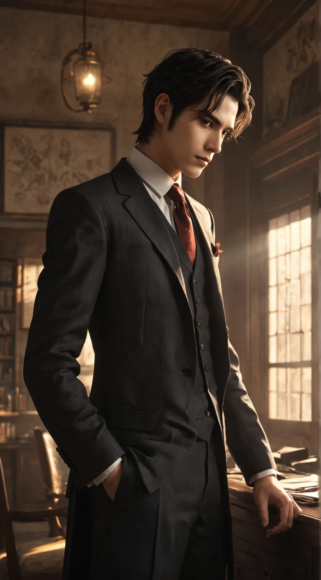 ai character: Lucien background