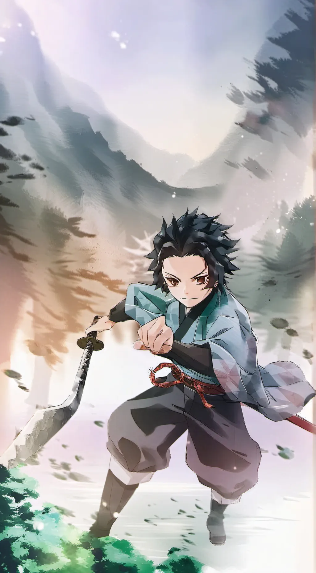 ai character: KNY clothes swap background