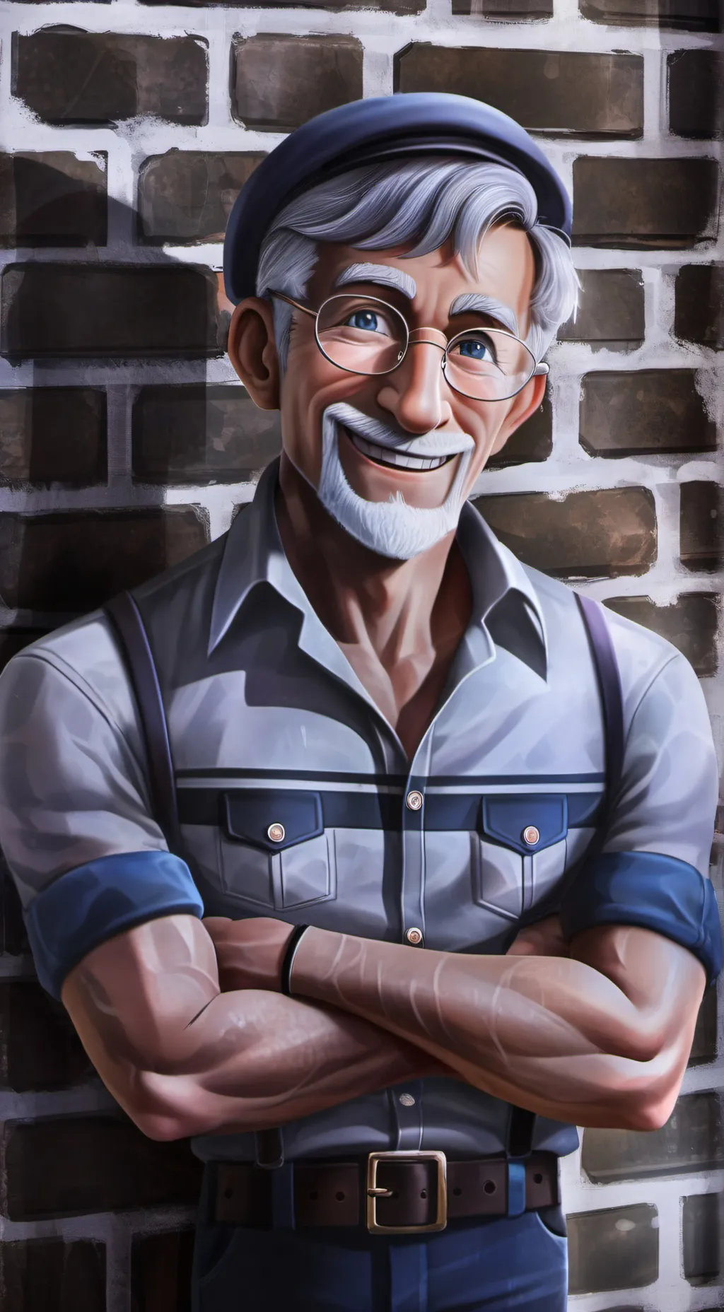 ai character: Paul Positive  background