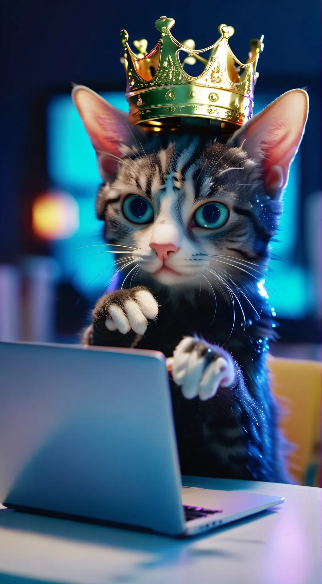 ai character: Gato the Meme Master background