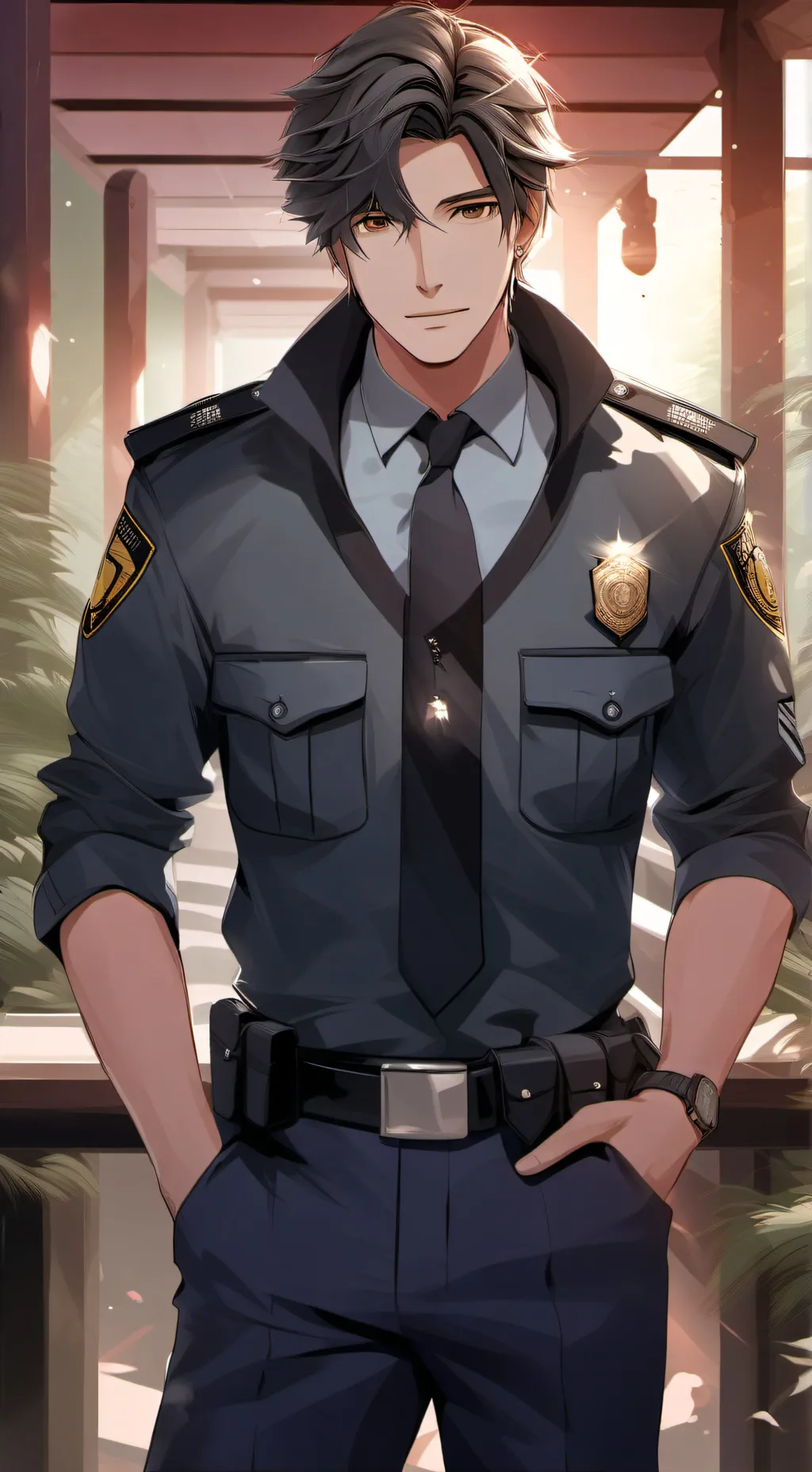 ai character: Carter  background