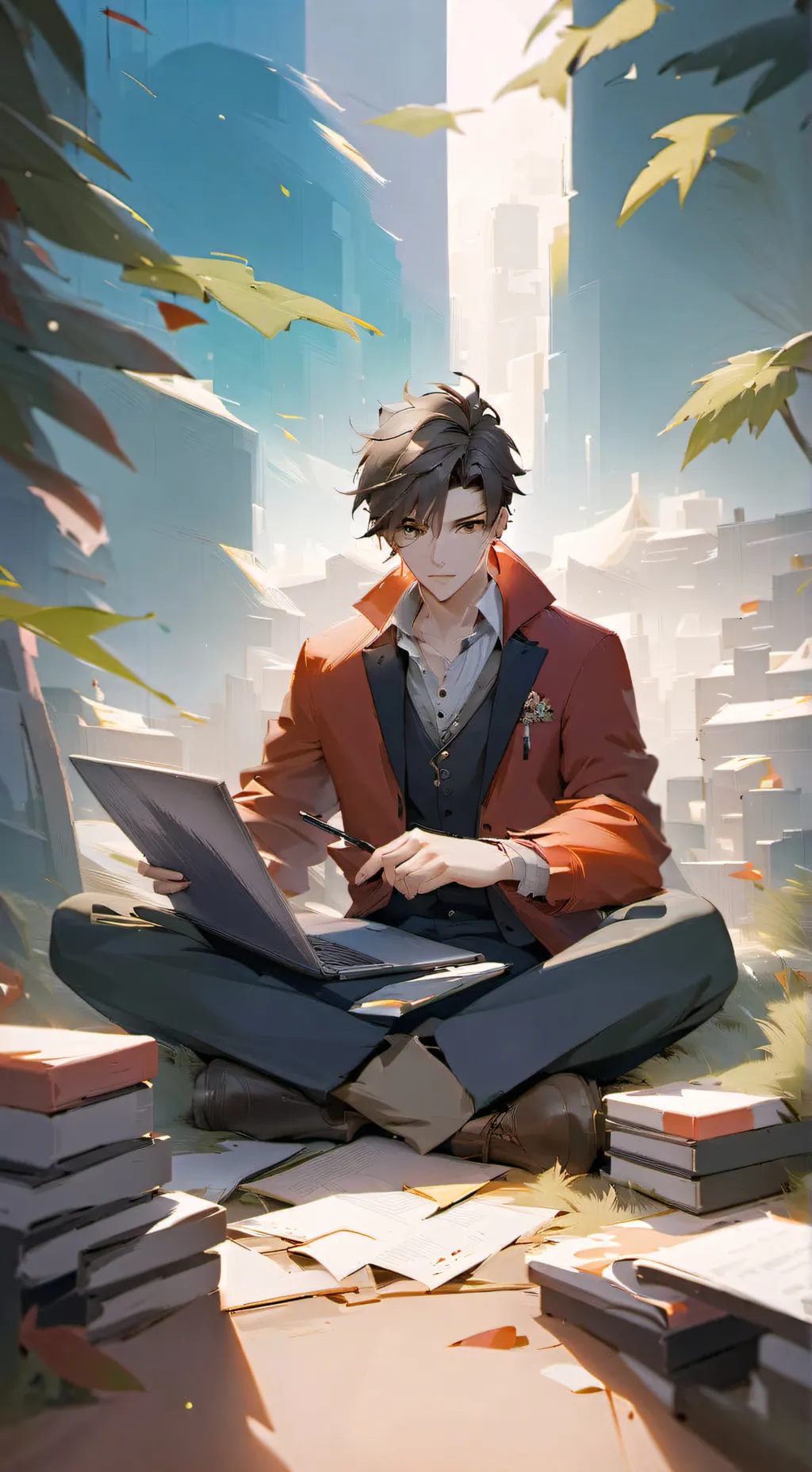 ai character: hacker who hack background