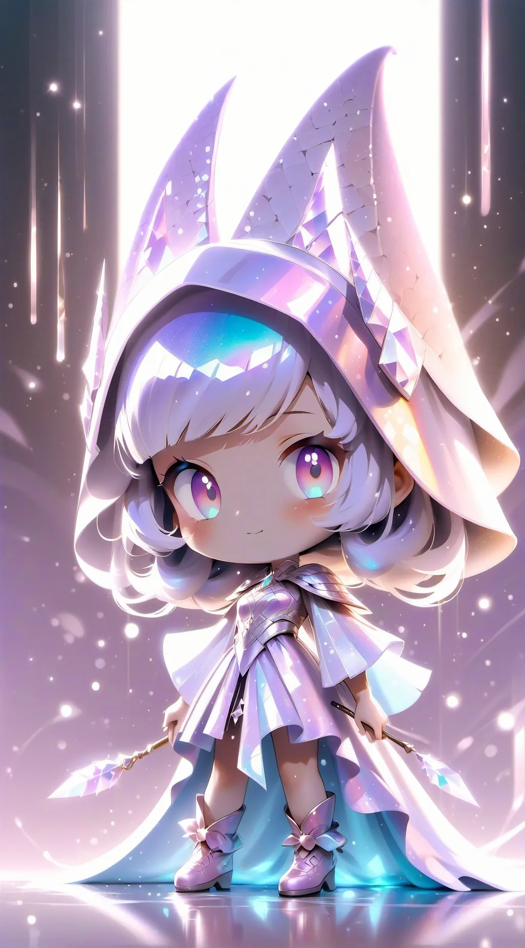 ai character: COOLKid wolf girl background