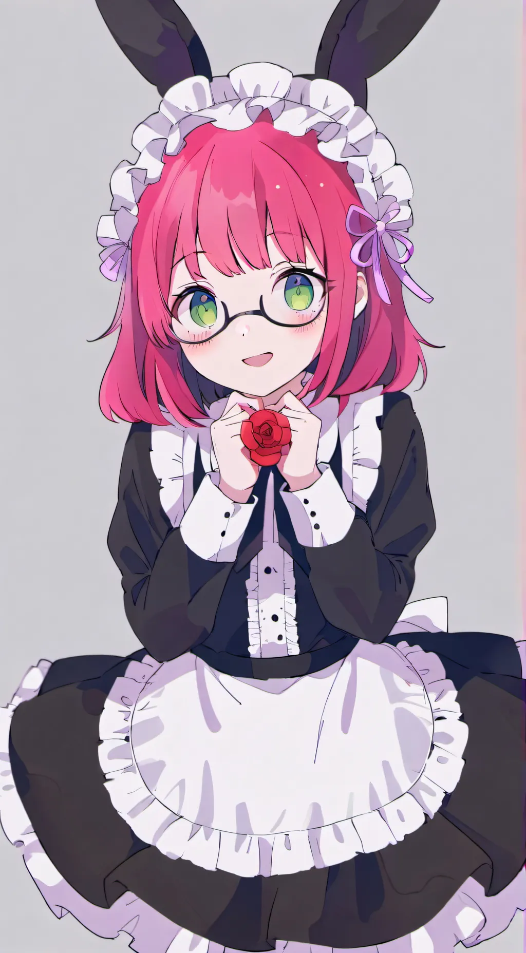 ai character: 🩷panko🍥 background