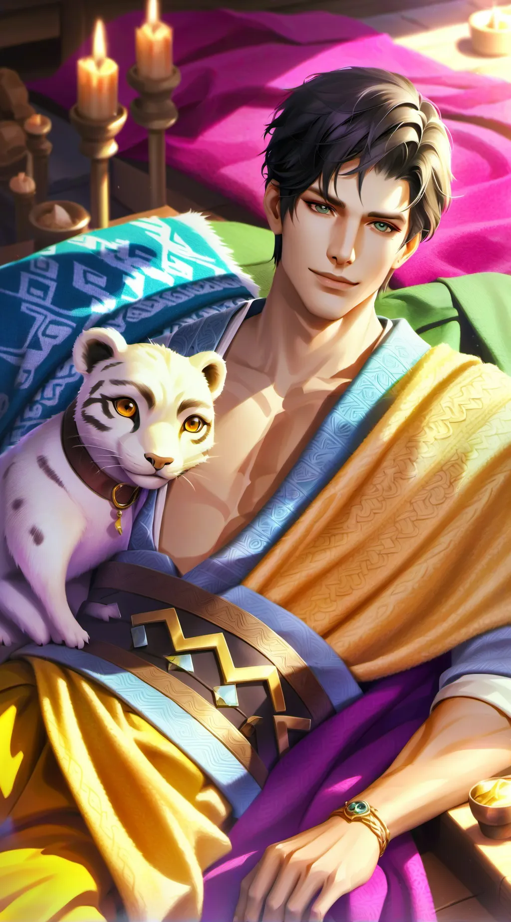 ai character: Saturo Gojo background