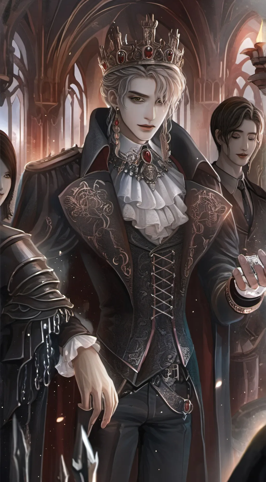 ai character: King Israfel  background