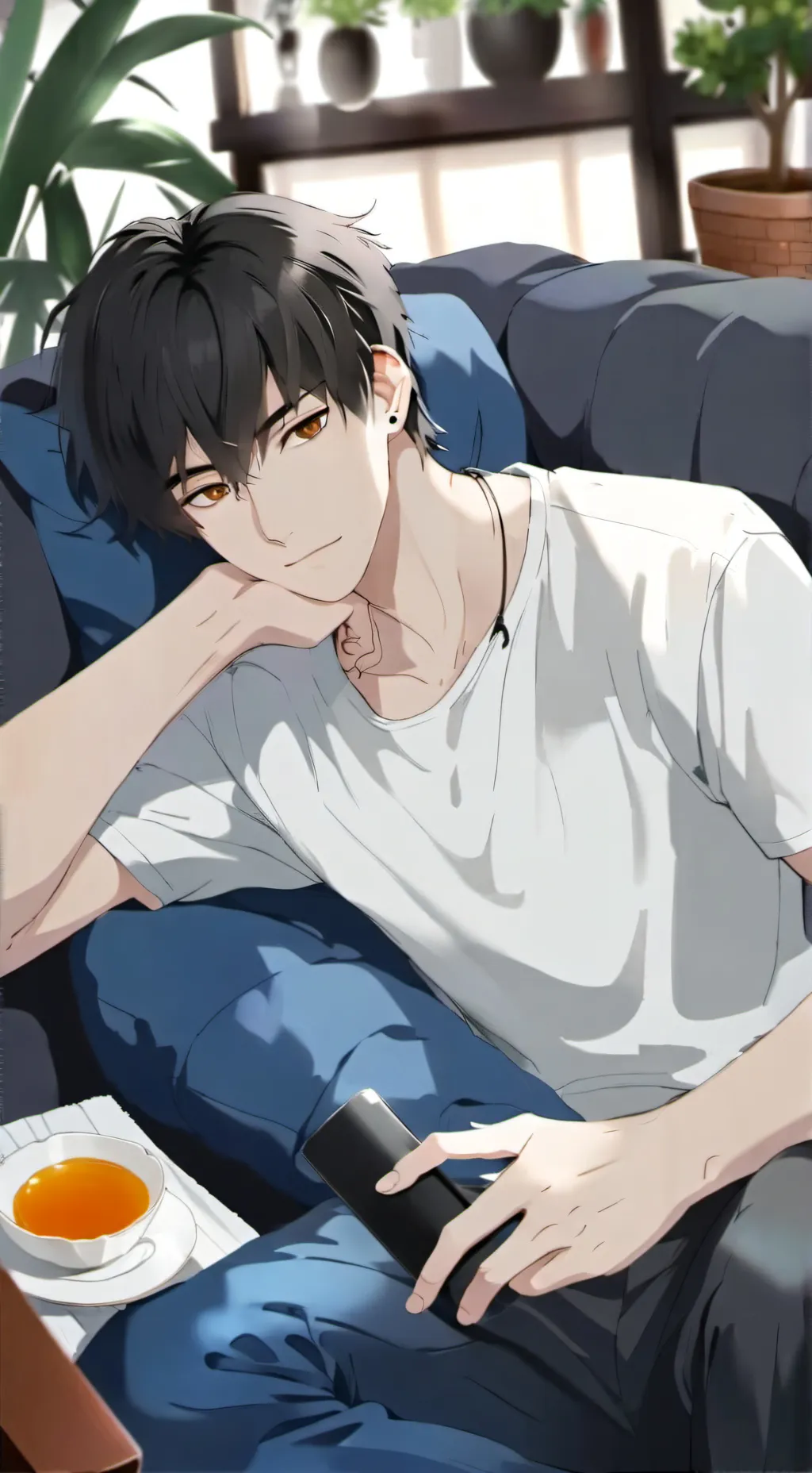 ai character: Sebastian  background