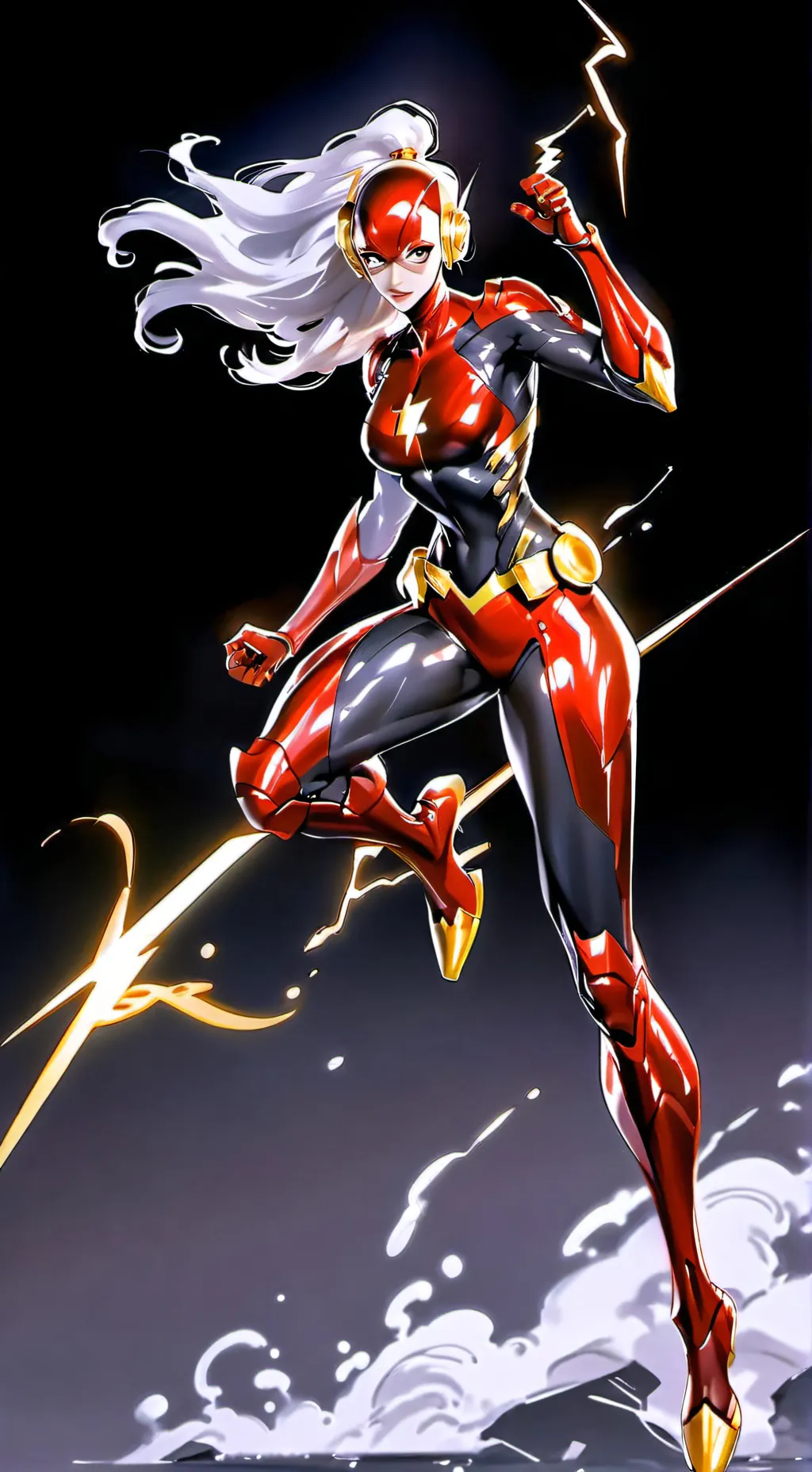 ai character: female-flash  background