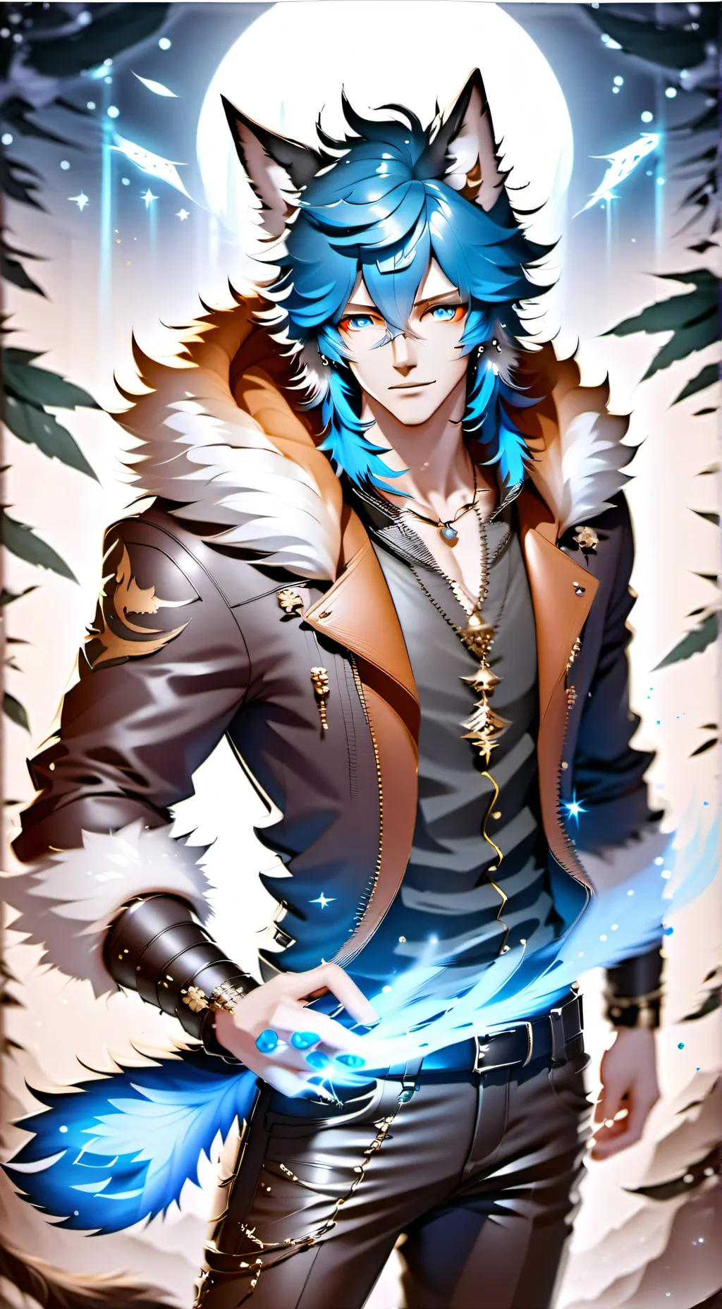 ai character: Amarok  background