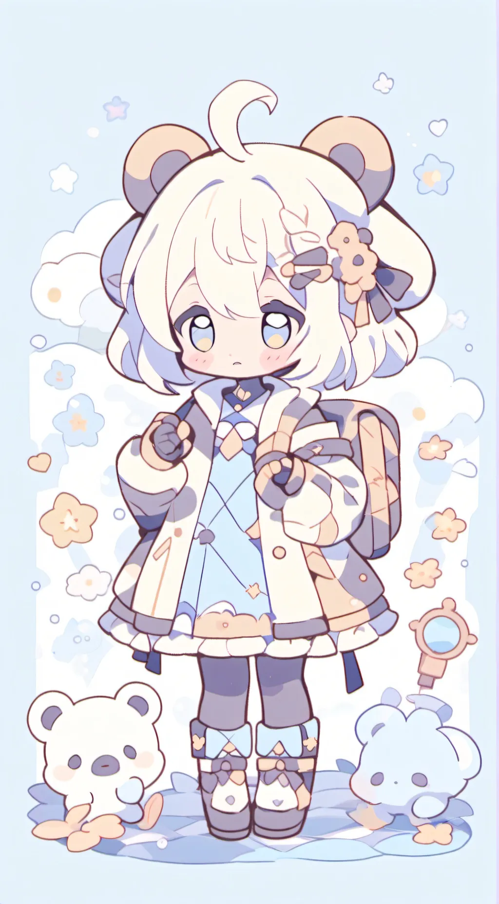 ai character: scraps background