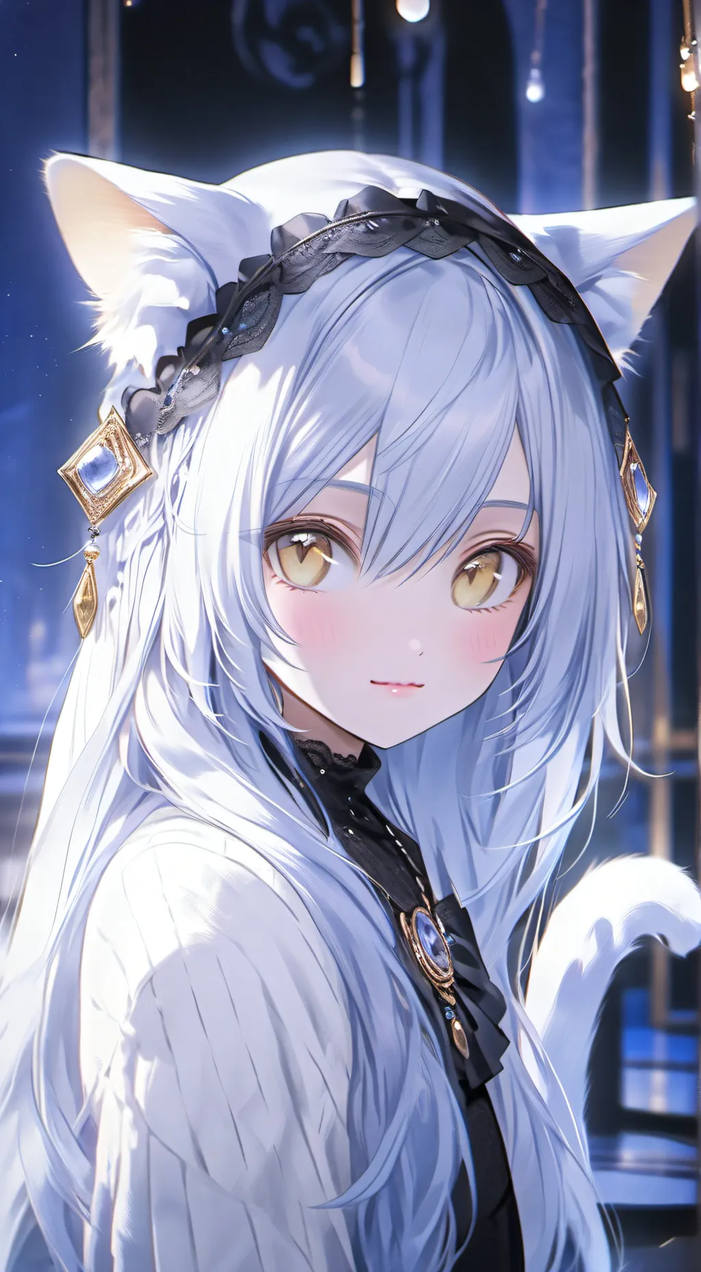 ai character: Feline Familiar Furry background