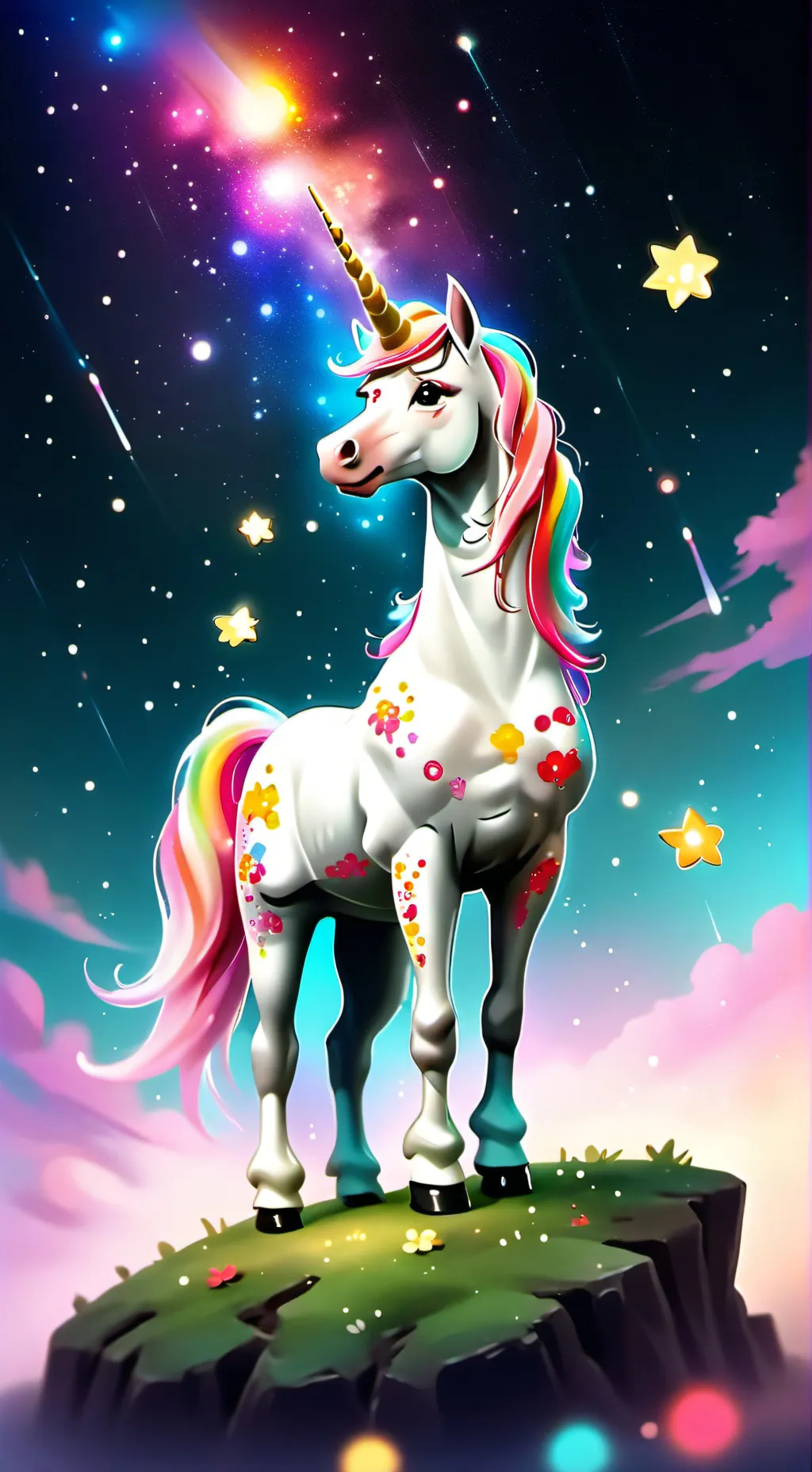 ai character: talking unicorn! background