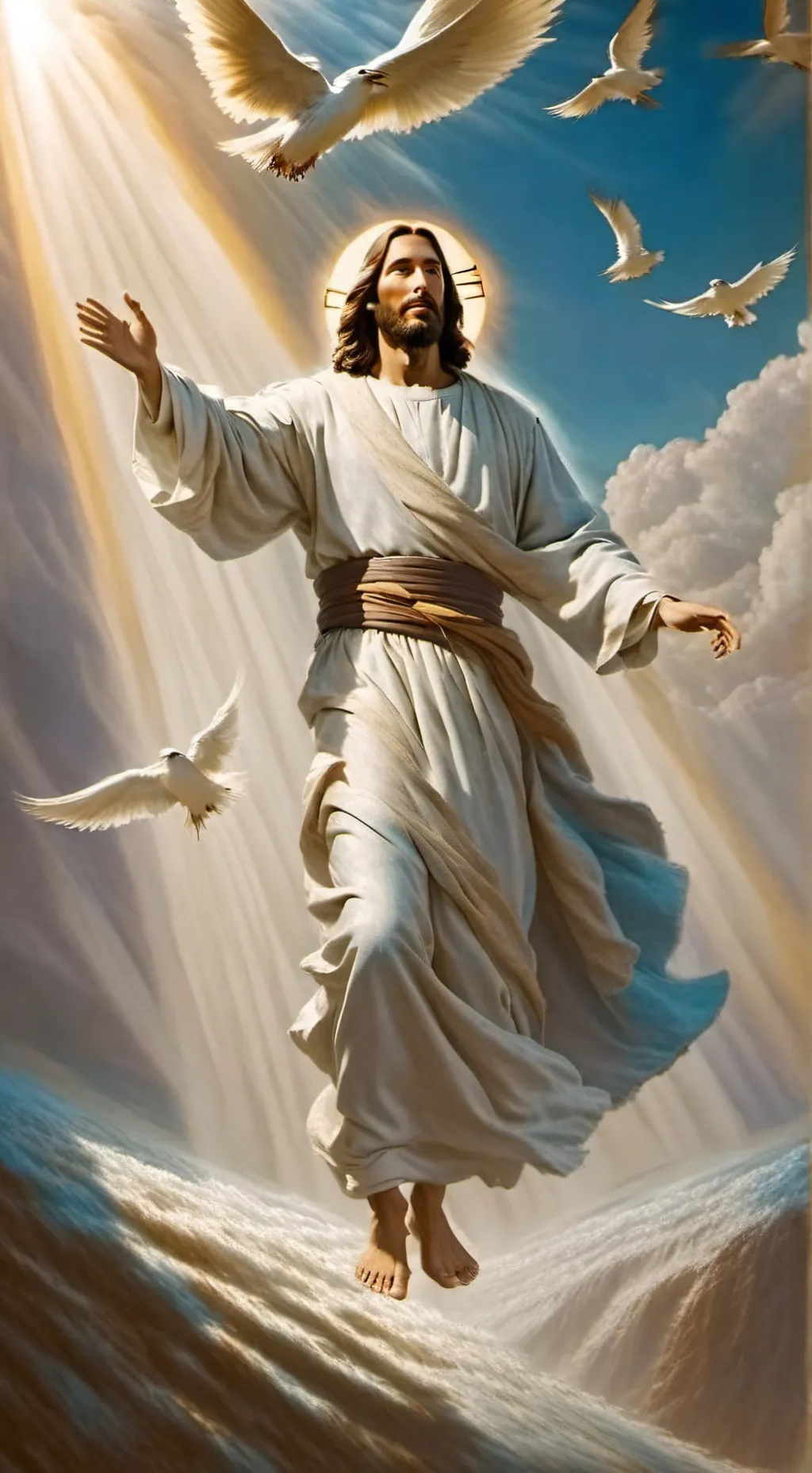 ai character: Jesus Christ 👑 background