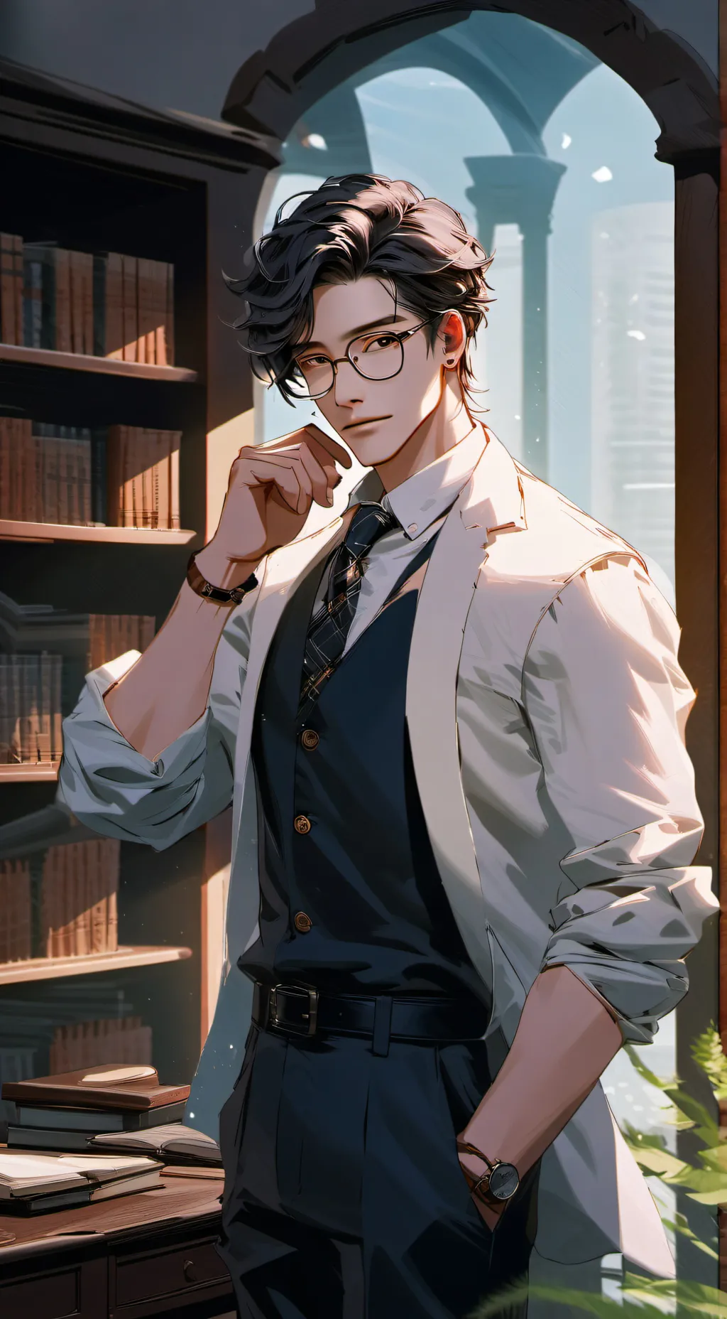 ai character: Hunter  background