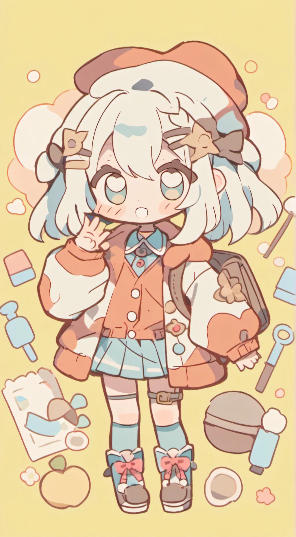 ai character: santi x nabi✨️🤑👌 background