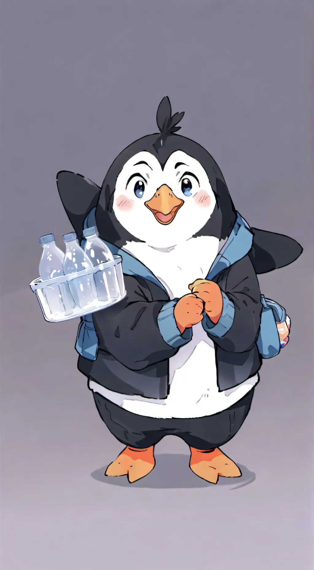 ai character: Penguin Spirit Waddles background