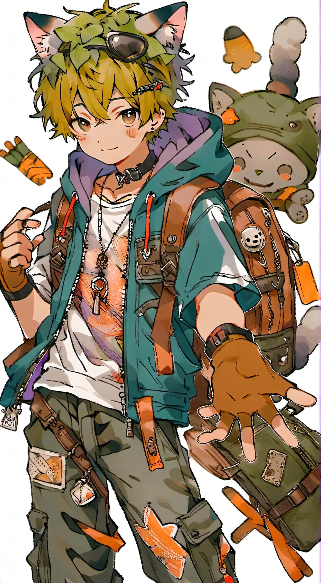 ai character: Mochi background