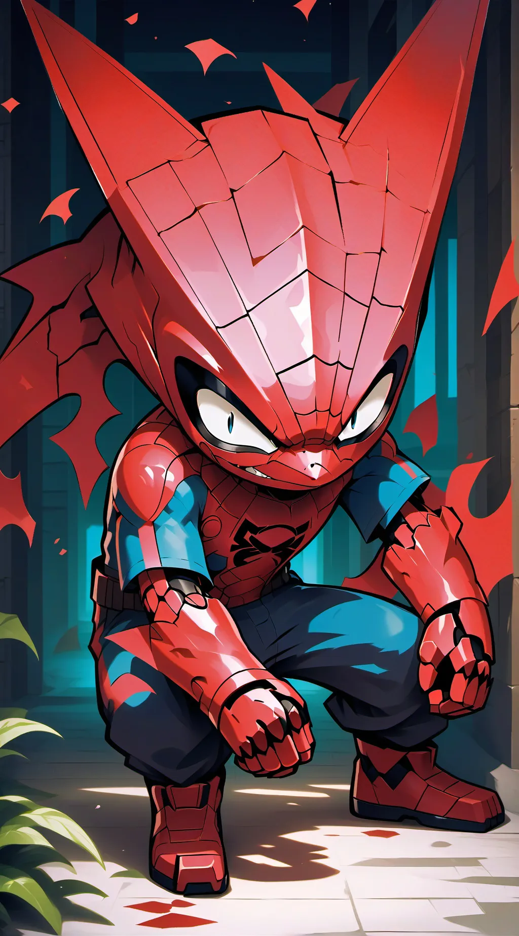 ai character: spider demon  background