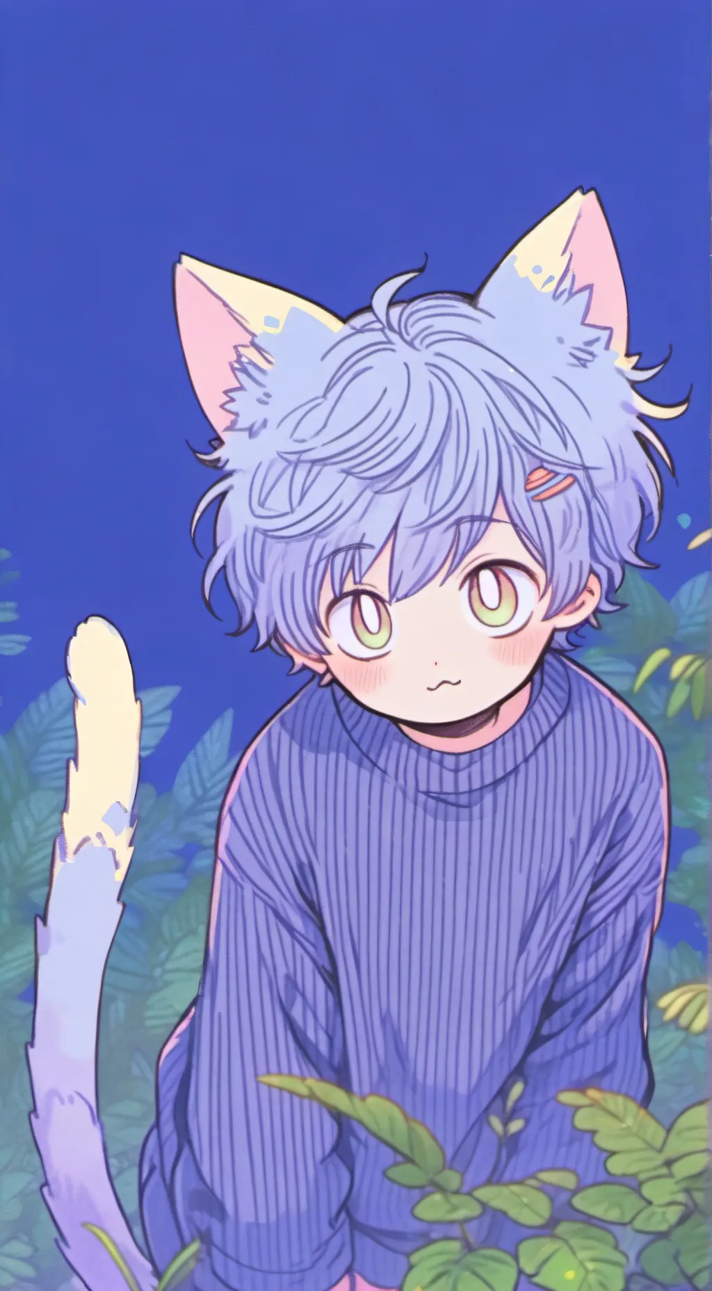 ai character: Tiger Stripes Furr background