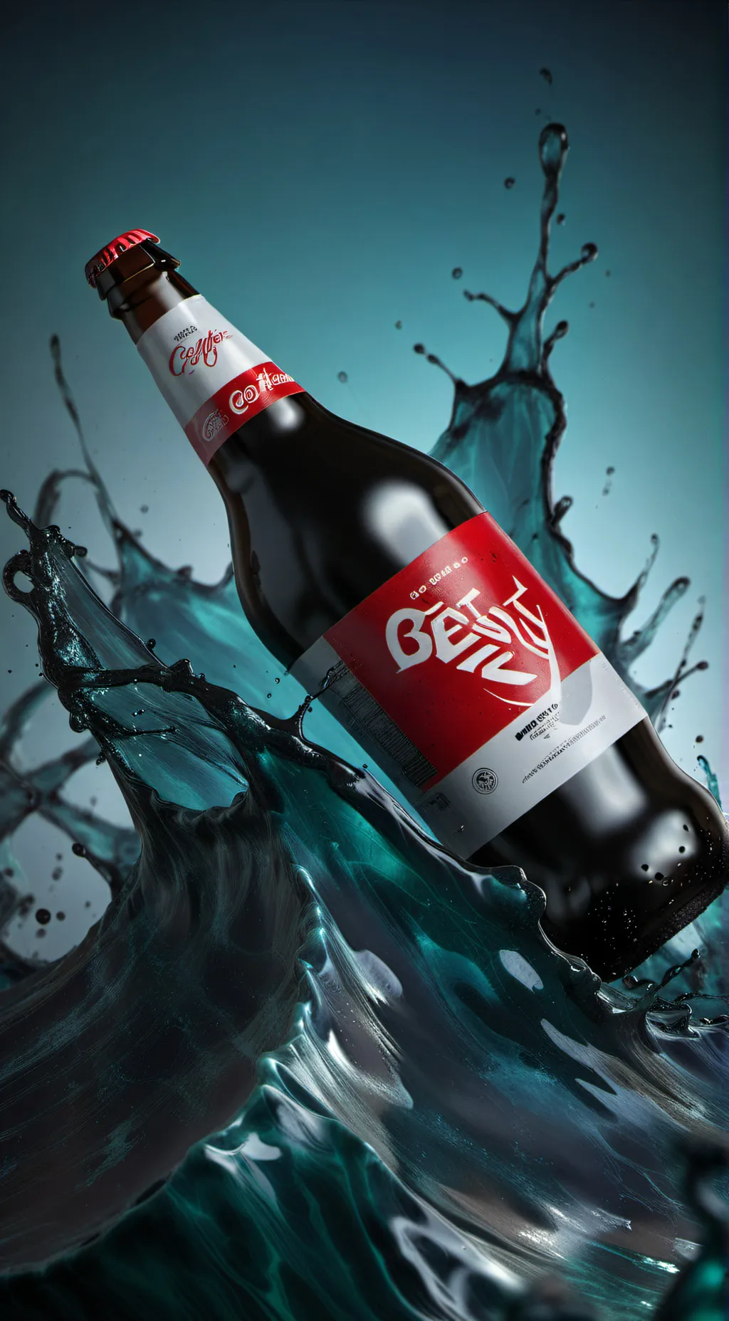 ai character: Coca-Cola background