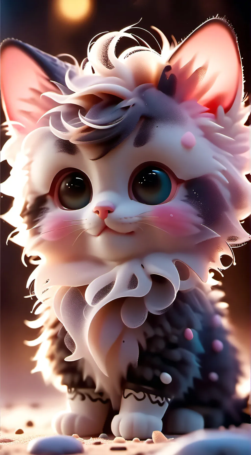 ai character: KITTY  background