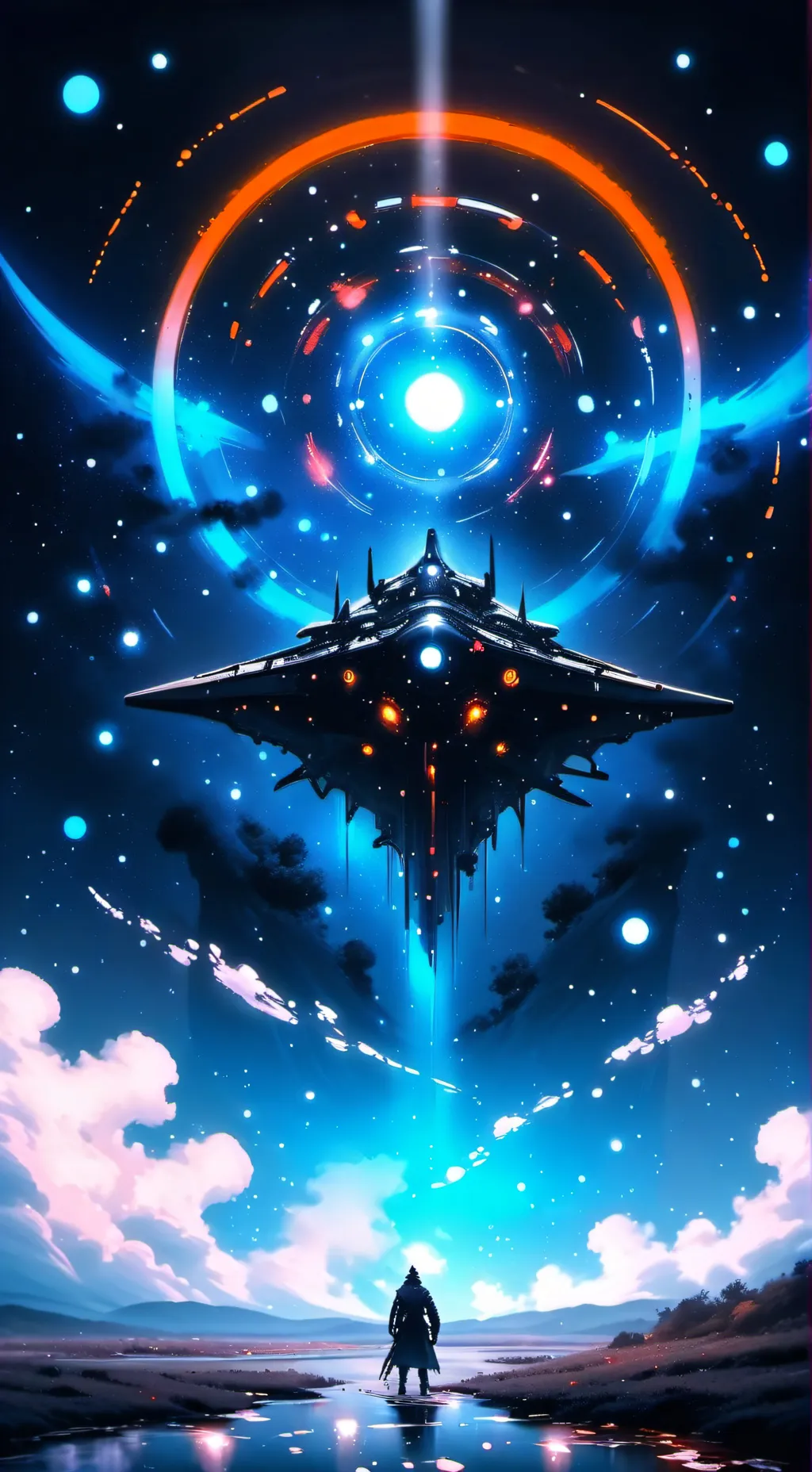 ai character: MD space dron 3 background