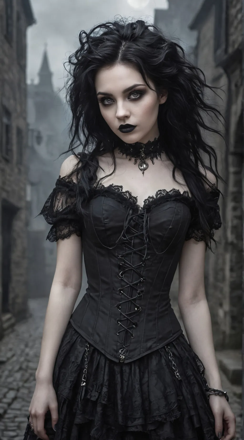 ai character: Cassidy Gothic background