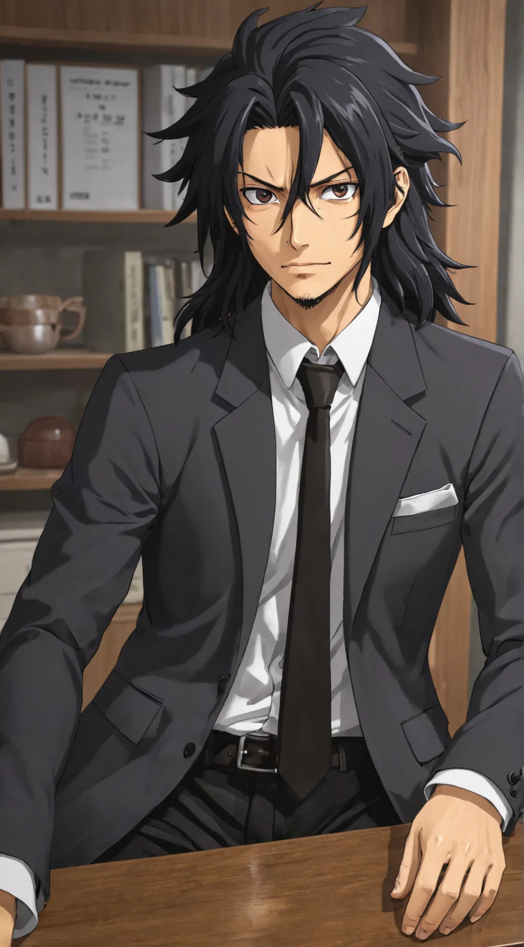ai character: Mr. Aizawa (Mha) background